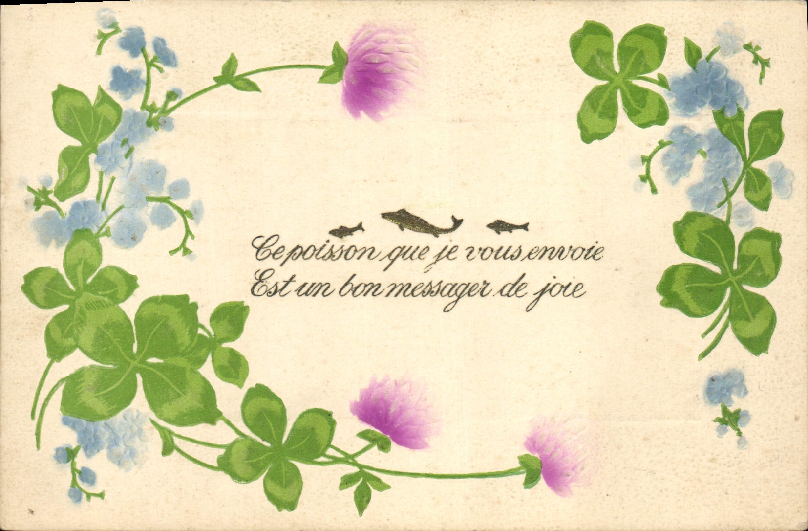 CPA Fantaisie Fleurs 