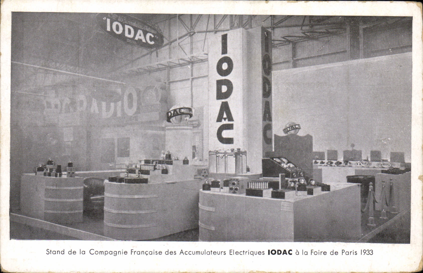 CPA Publicite Stand de la Compagnie Francaise des Accumulateurs Electriques Iodac a la Foire de Paris 1933
