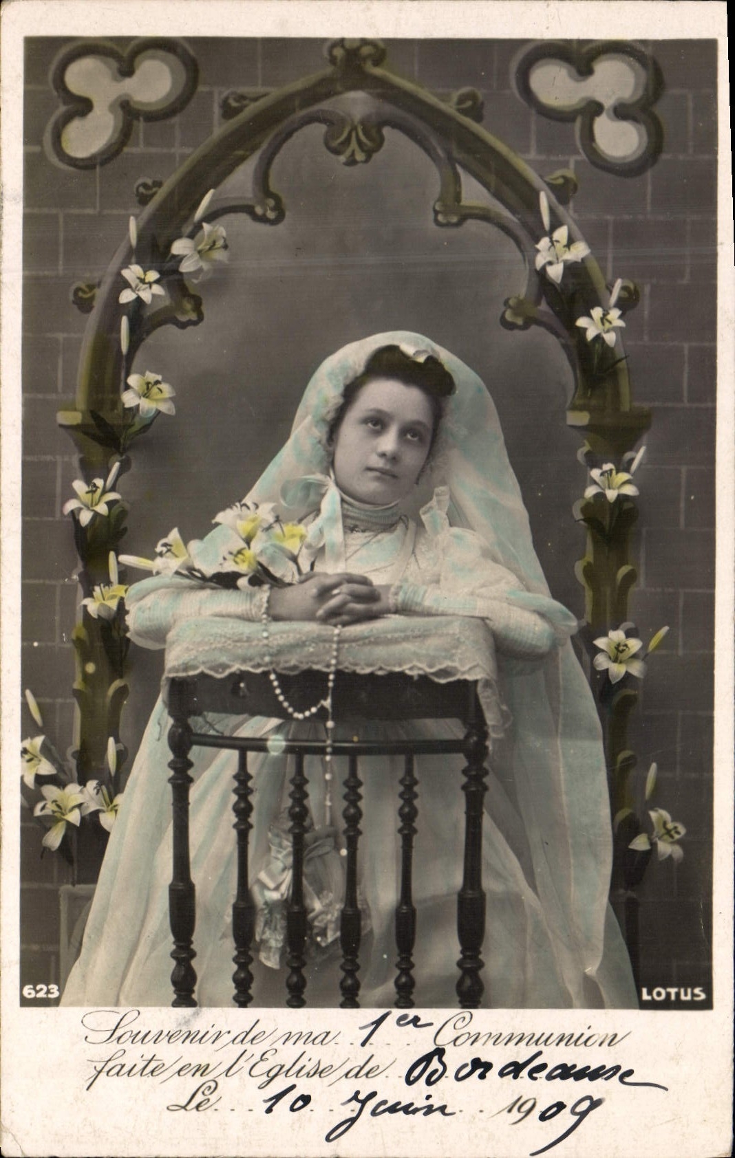 CPA Fantaisie Communion Enfant 