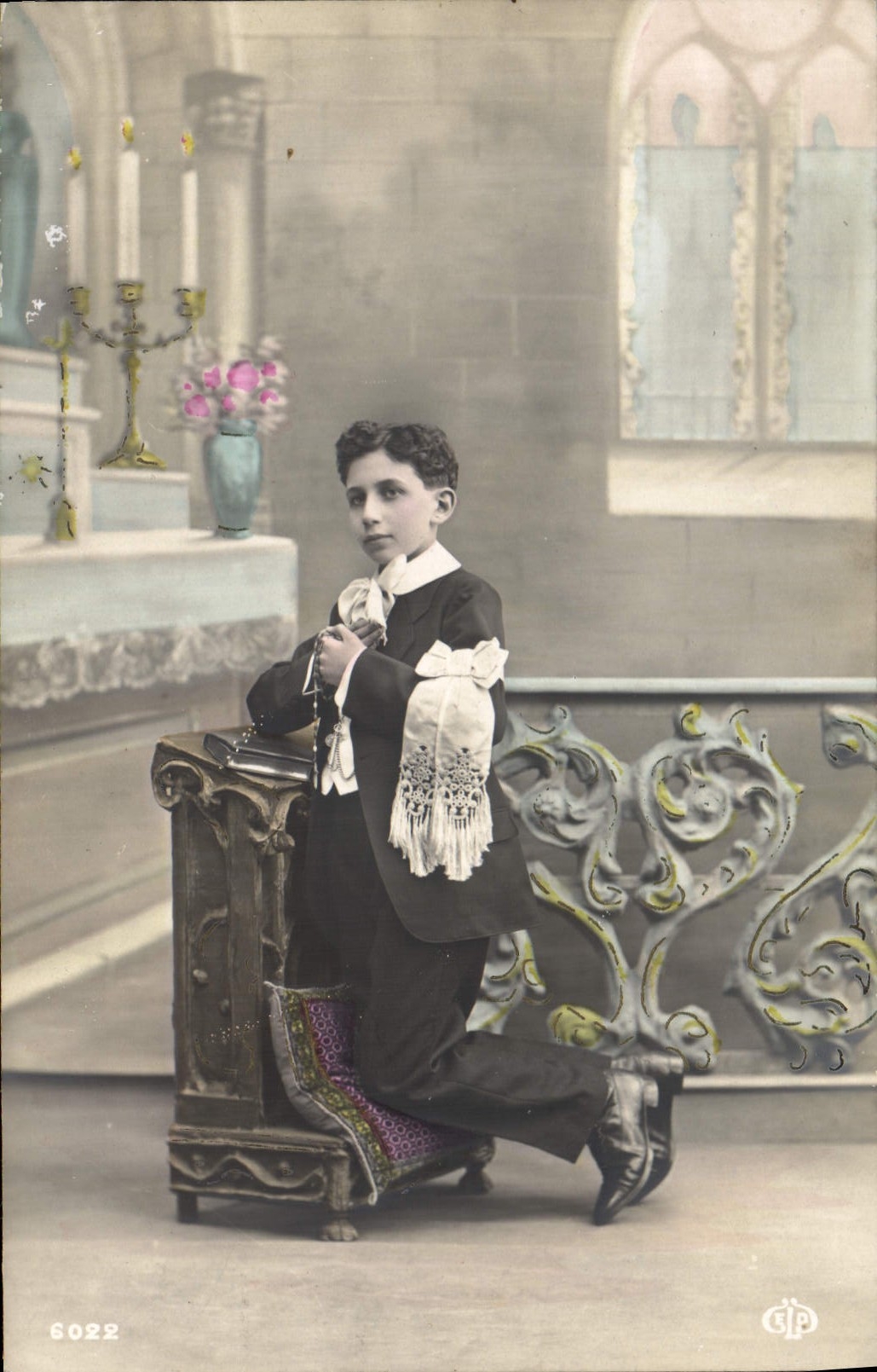 CPA Fantaisie Communion Enfant 