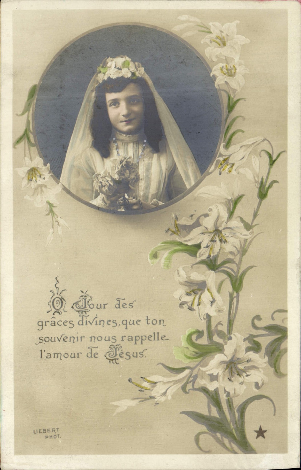 CPA Fantaisie Communion Enfant 