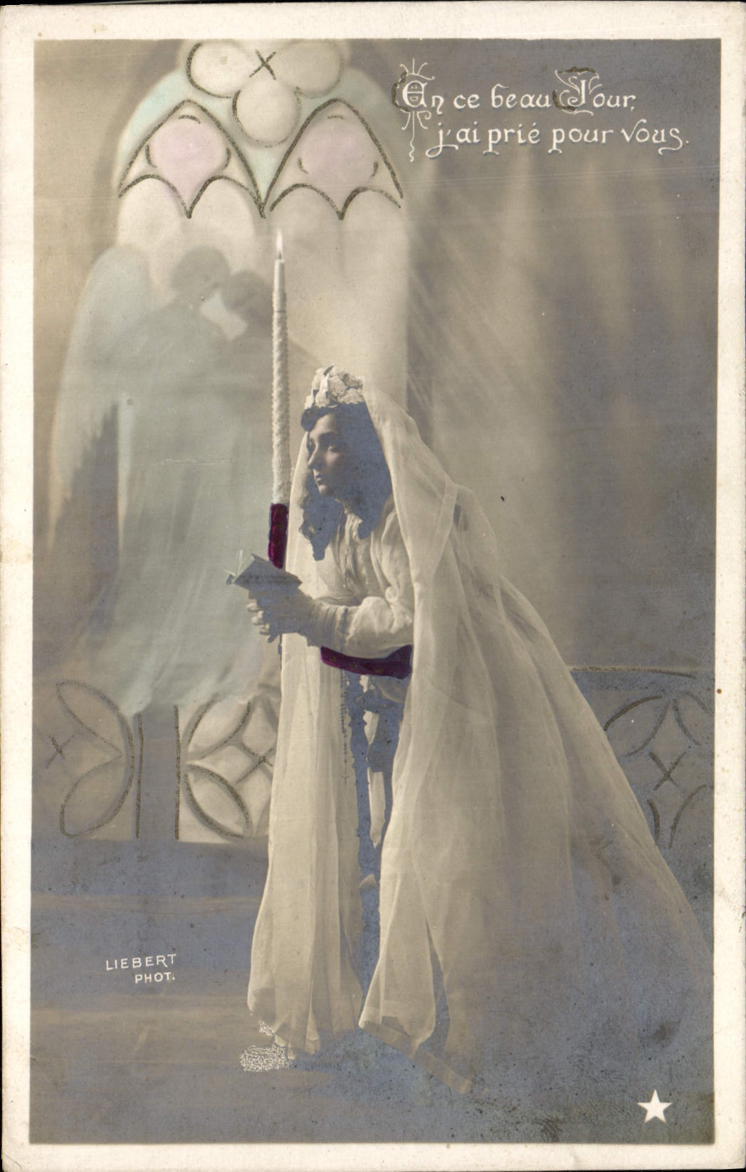 CPA Fantaisie Communion Enfant 