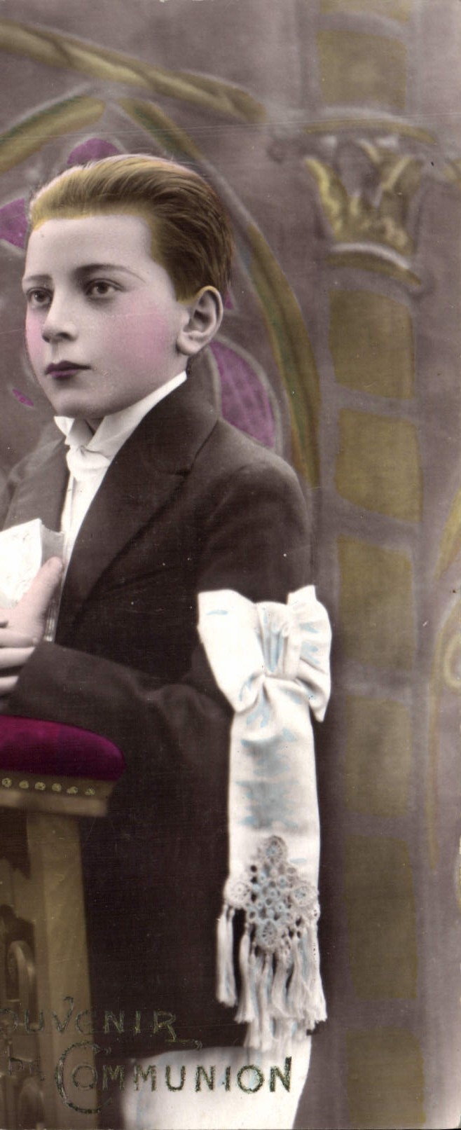 CPA Fantaisie Communion Enfant 