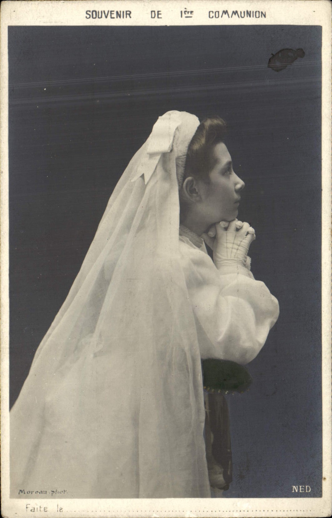 CPA Fantaisie Communion Enfant 