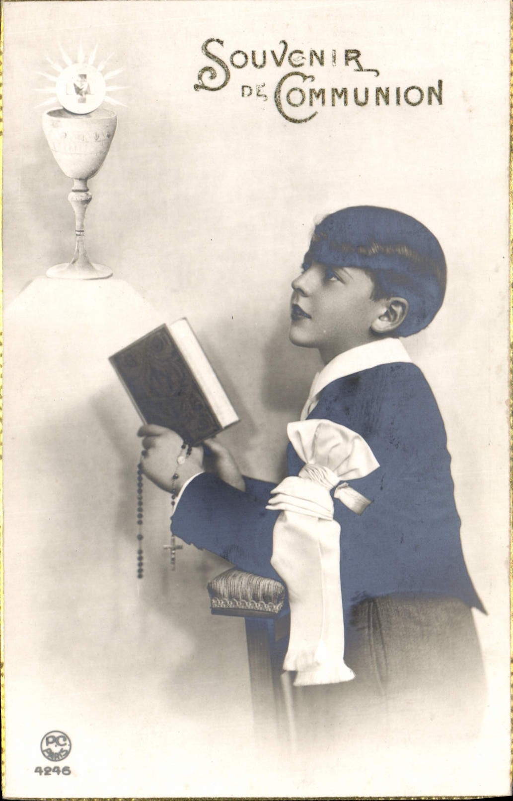 CPA Fantaisie Communion Enfant 