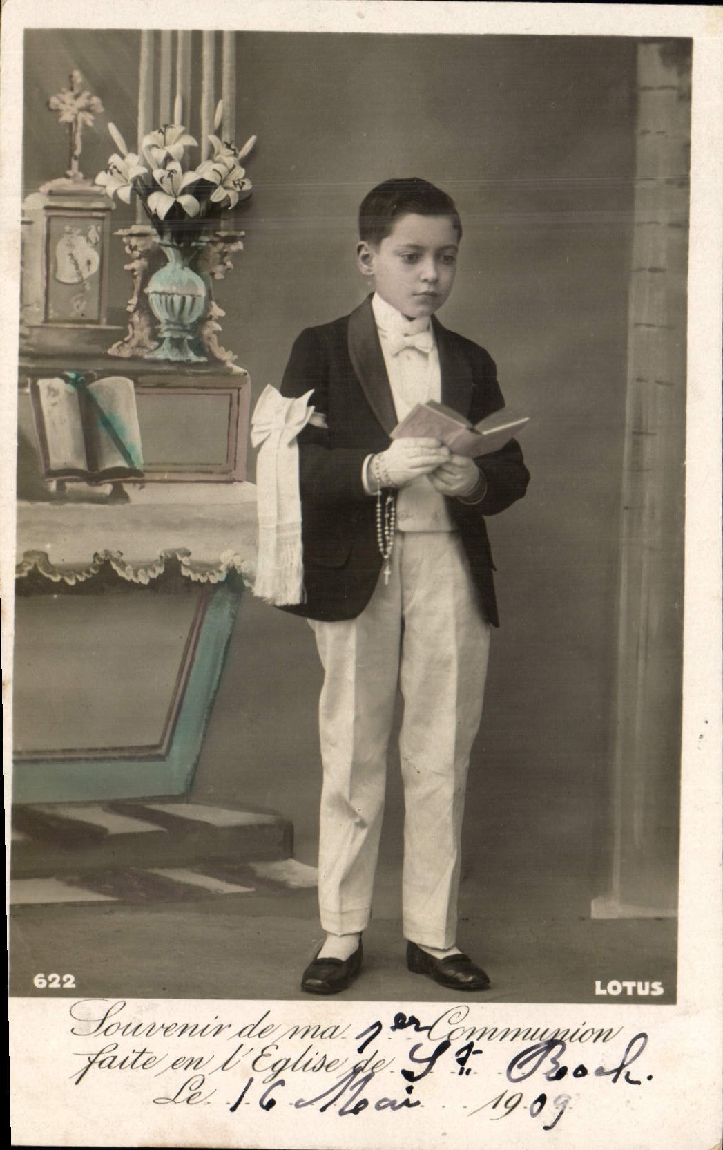 CPA Fantaisie Communion Enfant 