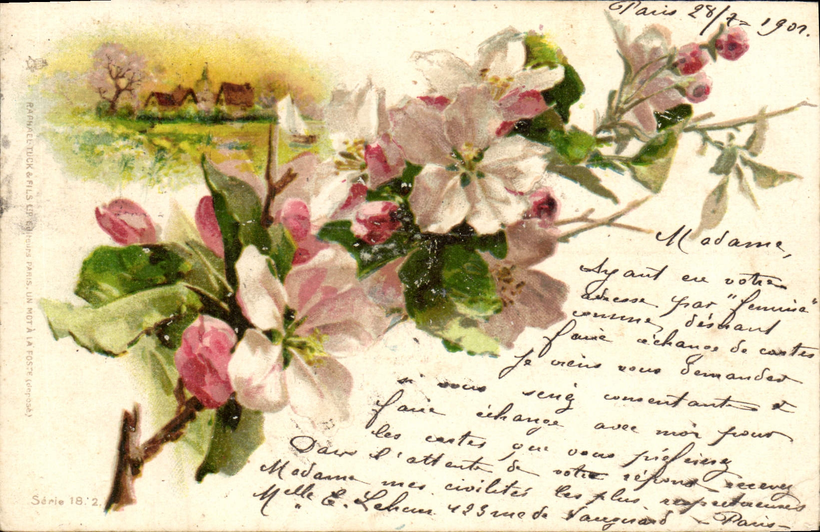 CPA Fantaisie Fleurs 