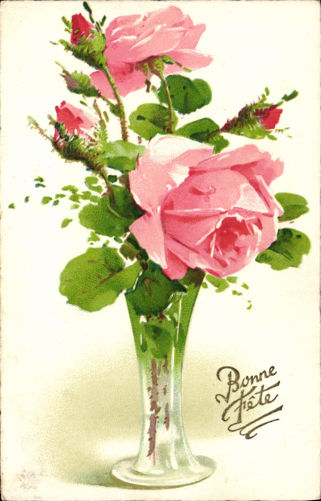 CPA Fantaisie Fleurs 