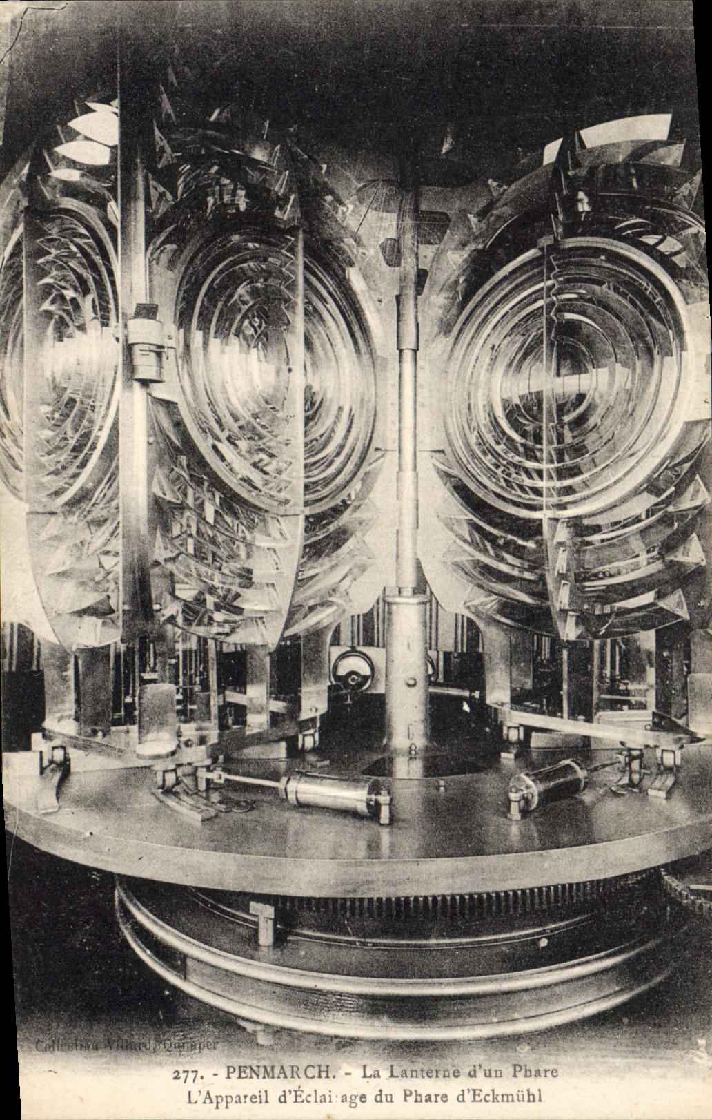 Vintage Postcard Penmarch Headlight the lantern of a headlight the lighting equipment of the headlight of Eckmuhl