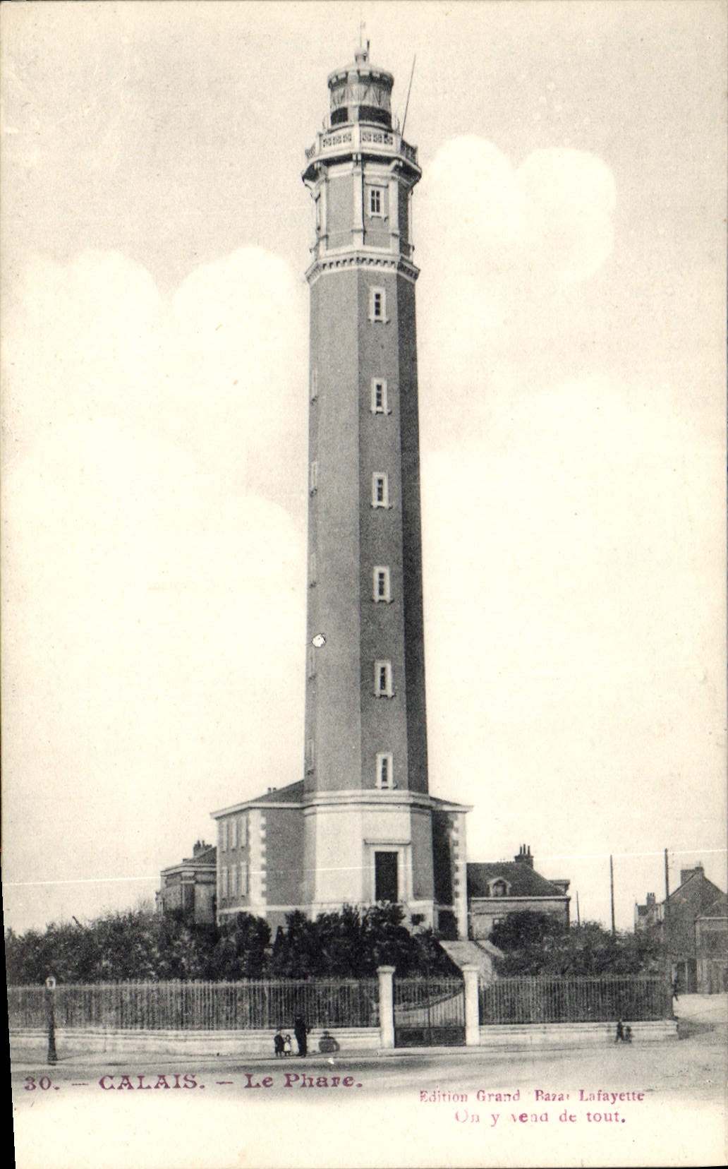 Vintage Postcard Calais Headlight