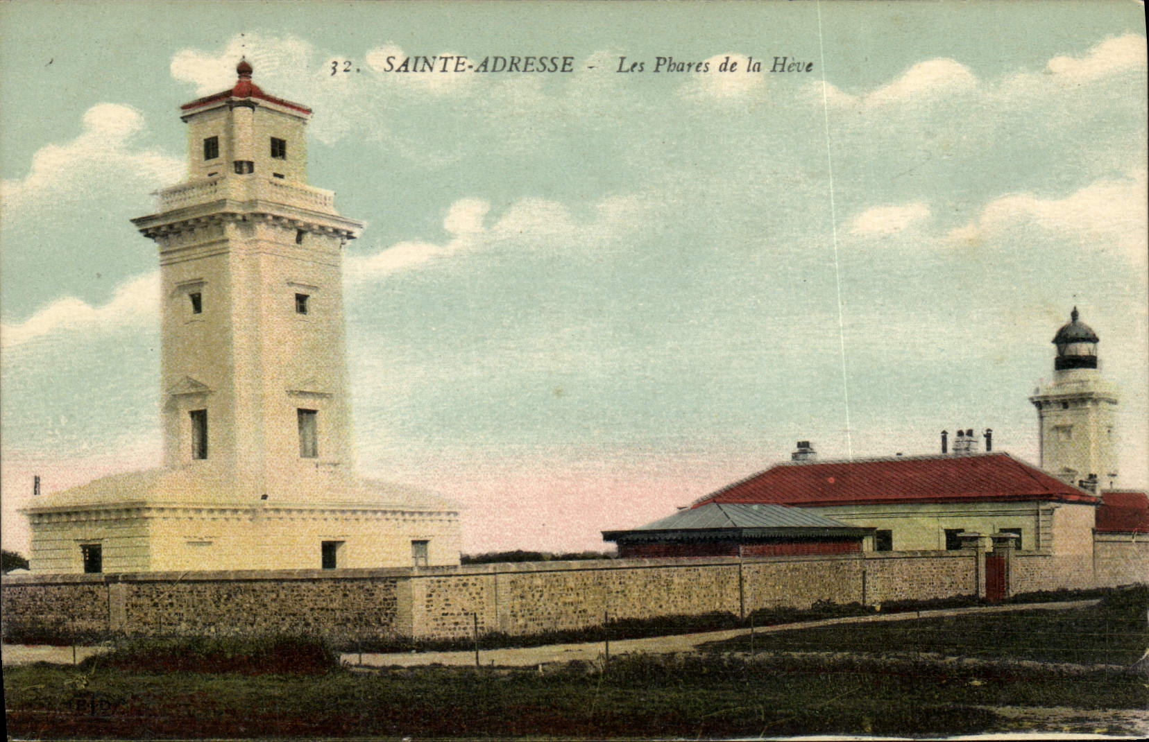 Vintage Postcard Headlight Holy Address headlights of Heve