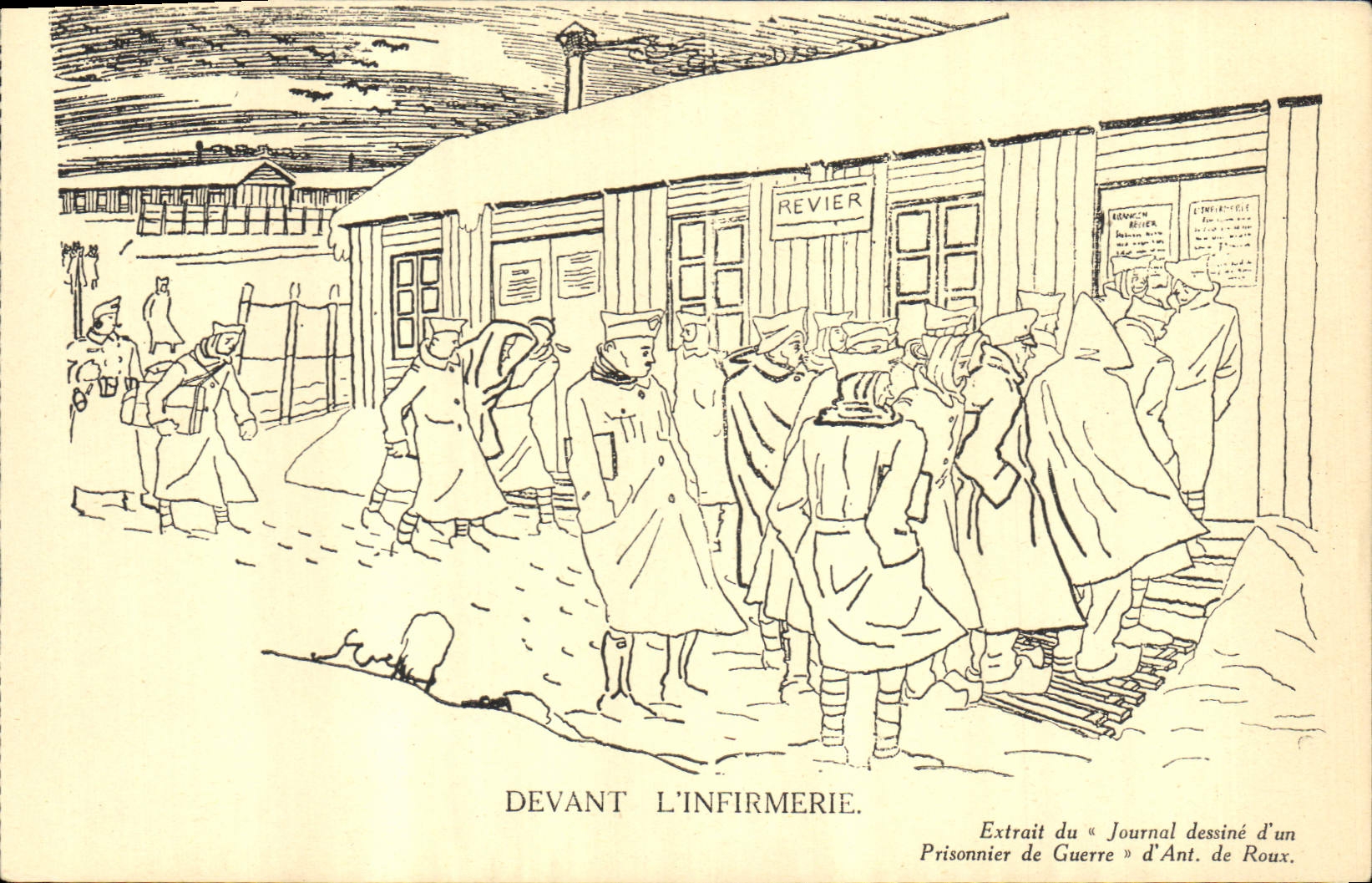 CPM Militaria Devant l'infirmerie