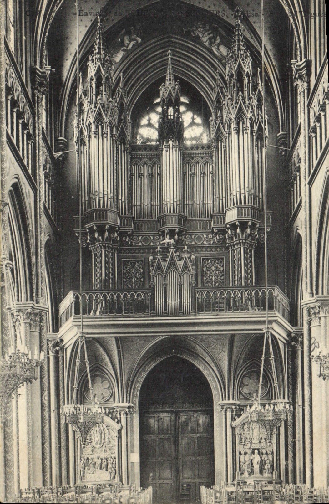 CPA Orgue Environs de Rouen Bonsecours Eglise Buffet d'orgues