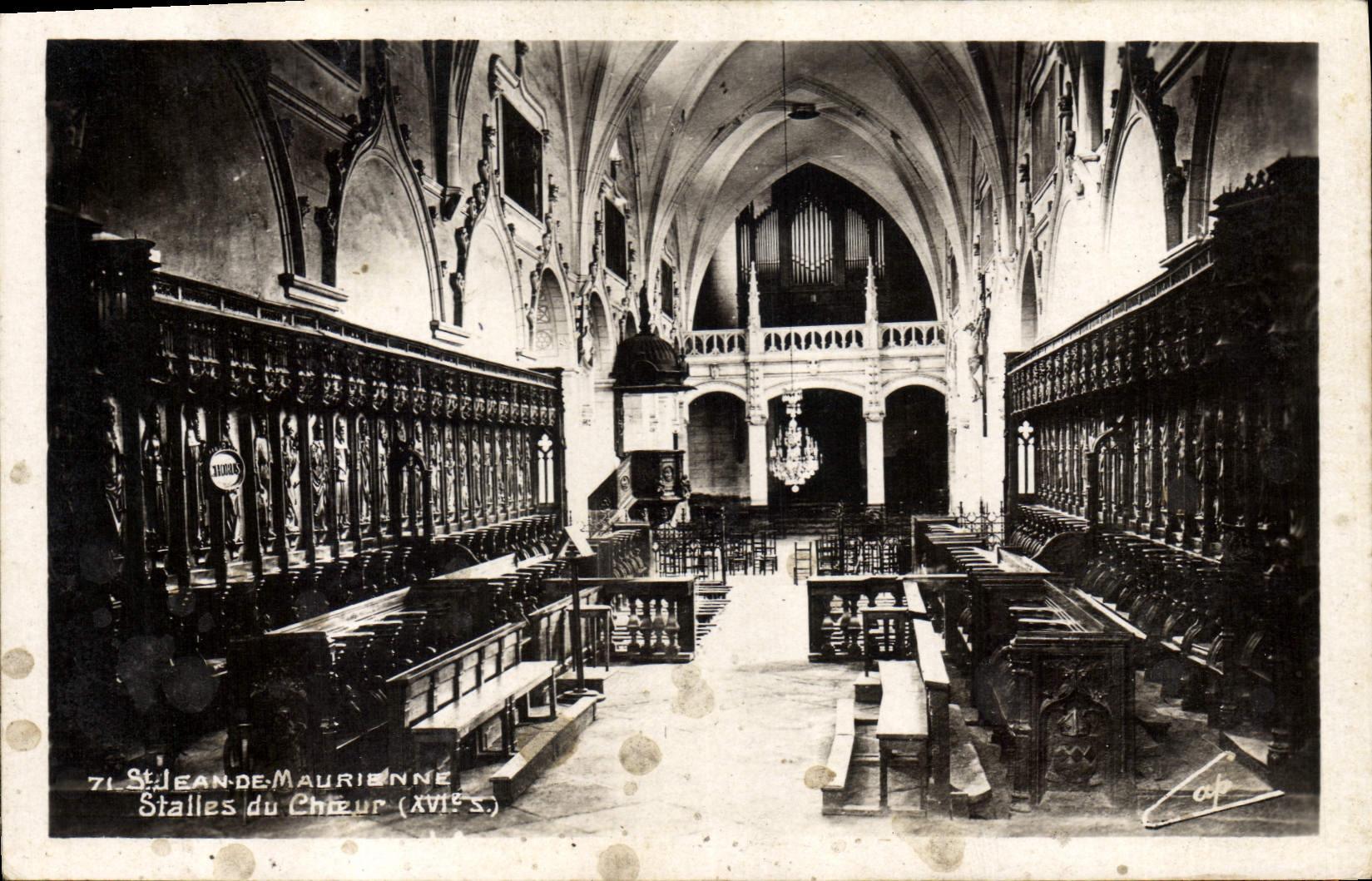 CPA Orgue St Jean de Maurienne Stalles du choeur
