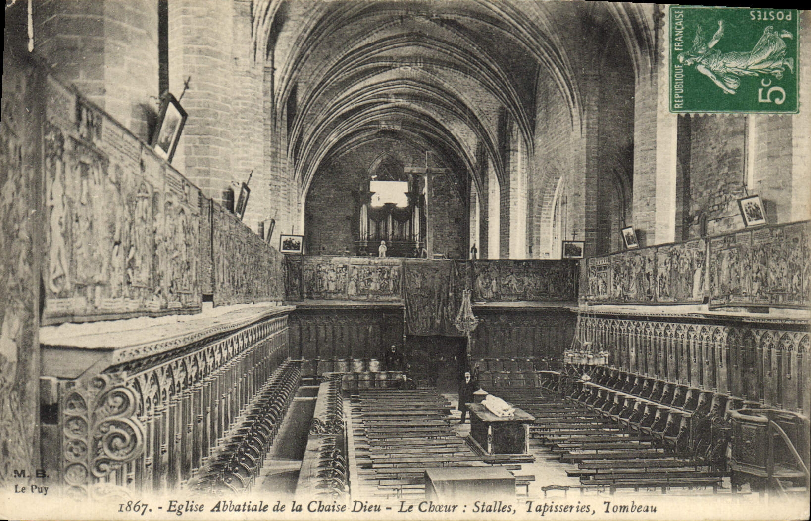 Postal Órgano Abadía de la Silla Dios el coro Paradas krj'sjmoy Tapicerías Coro