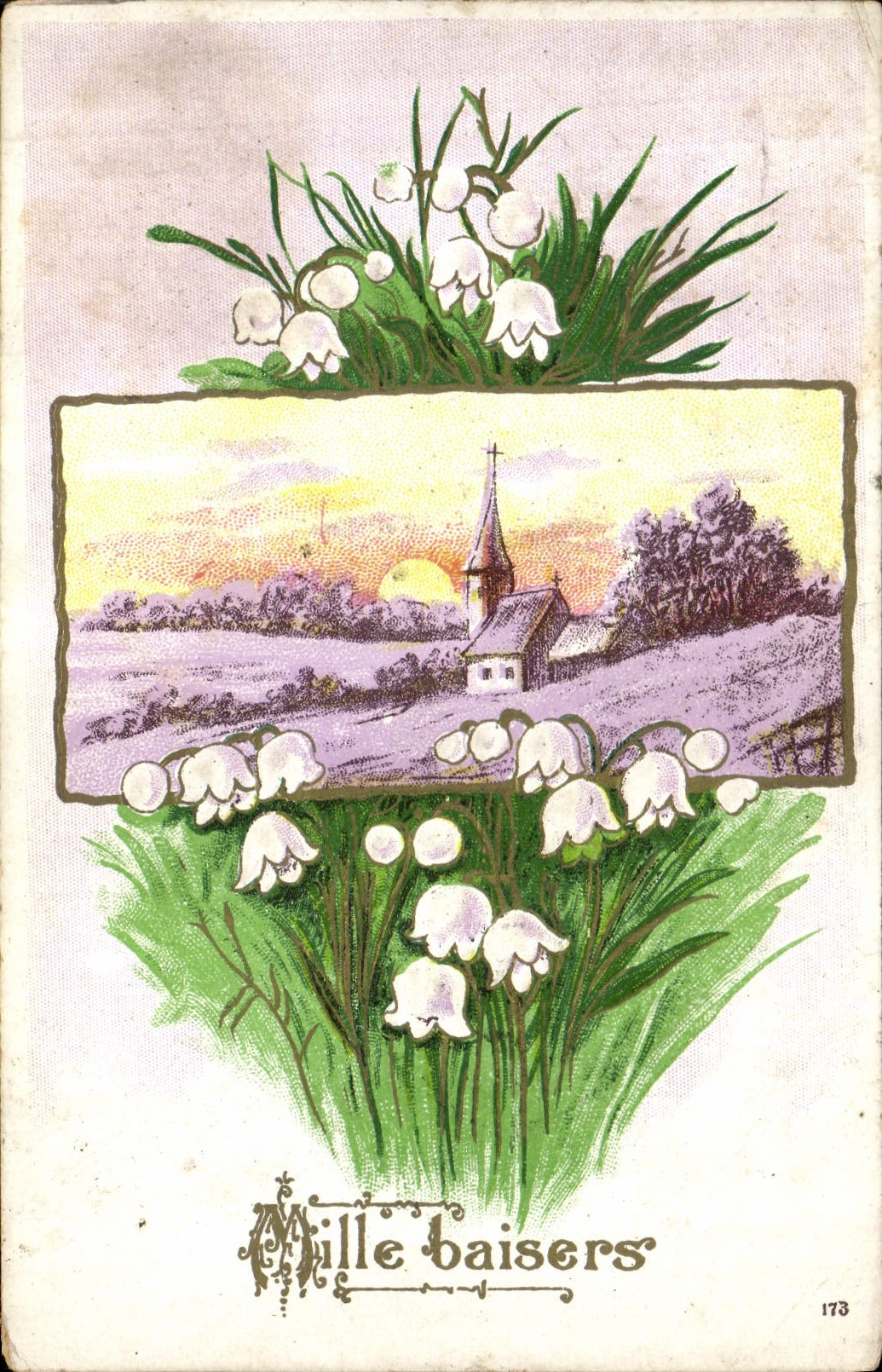 CPA Fantaisie Fleurs Muguet