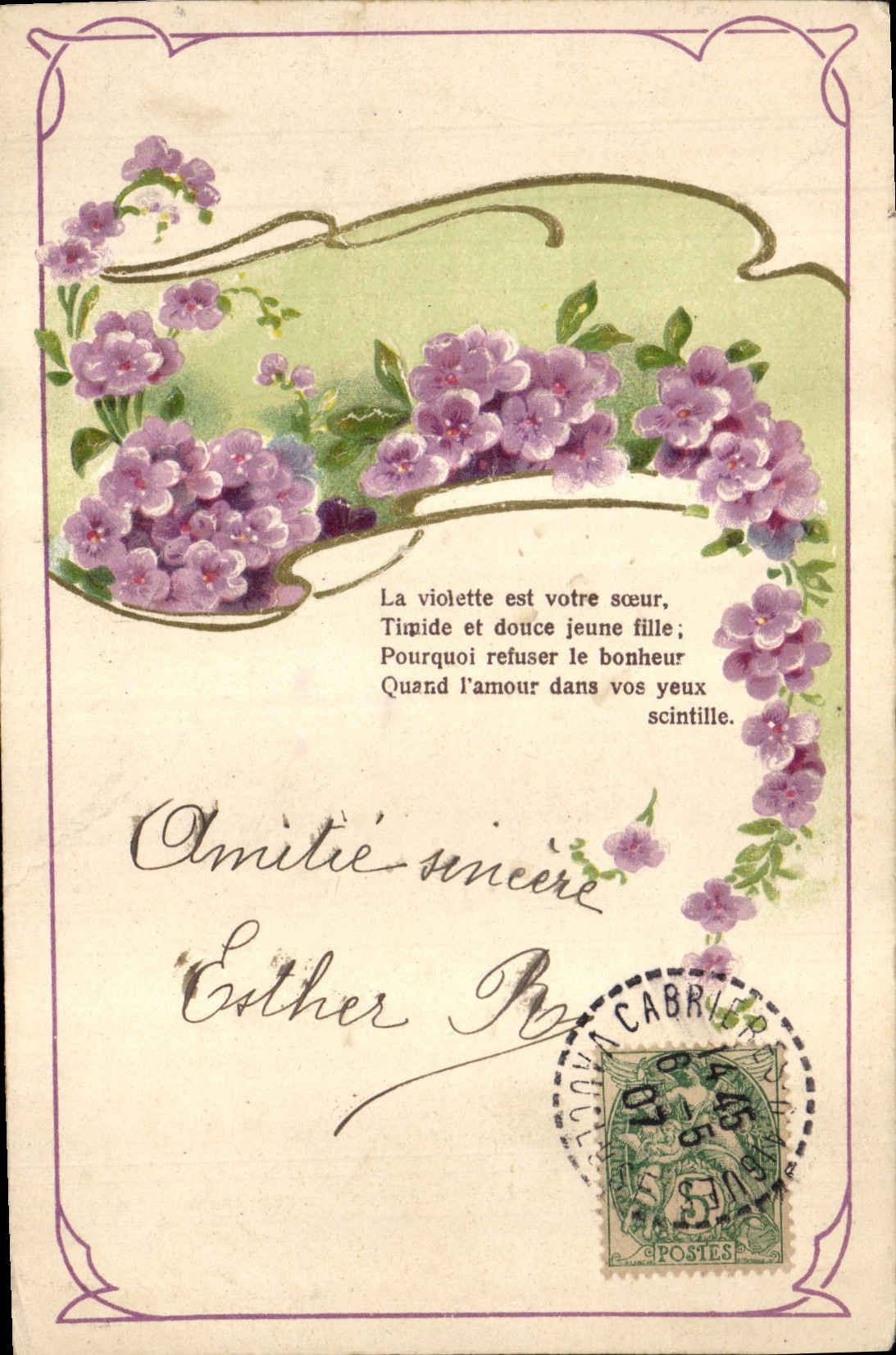 CPA Fantaisie Fleurs 
