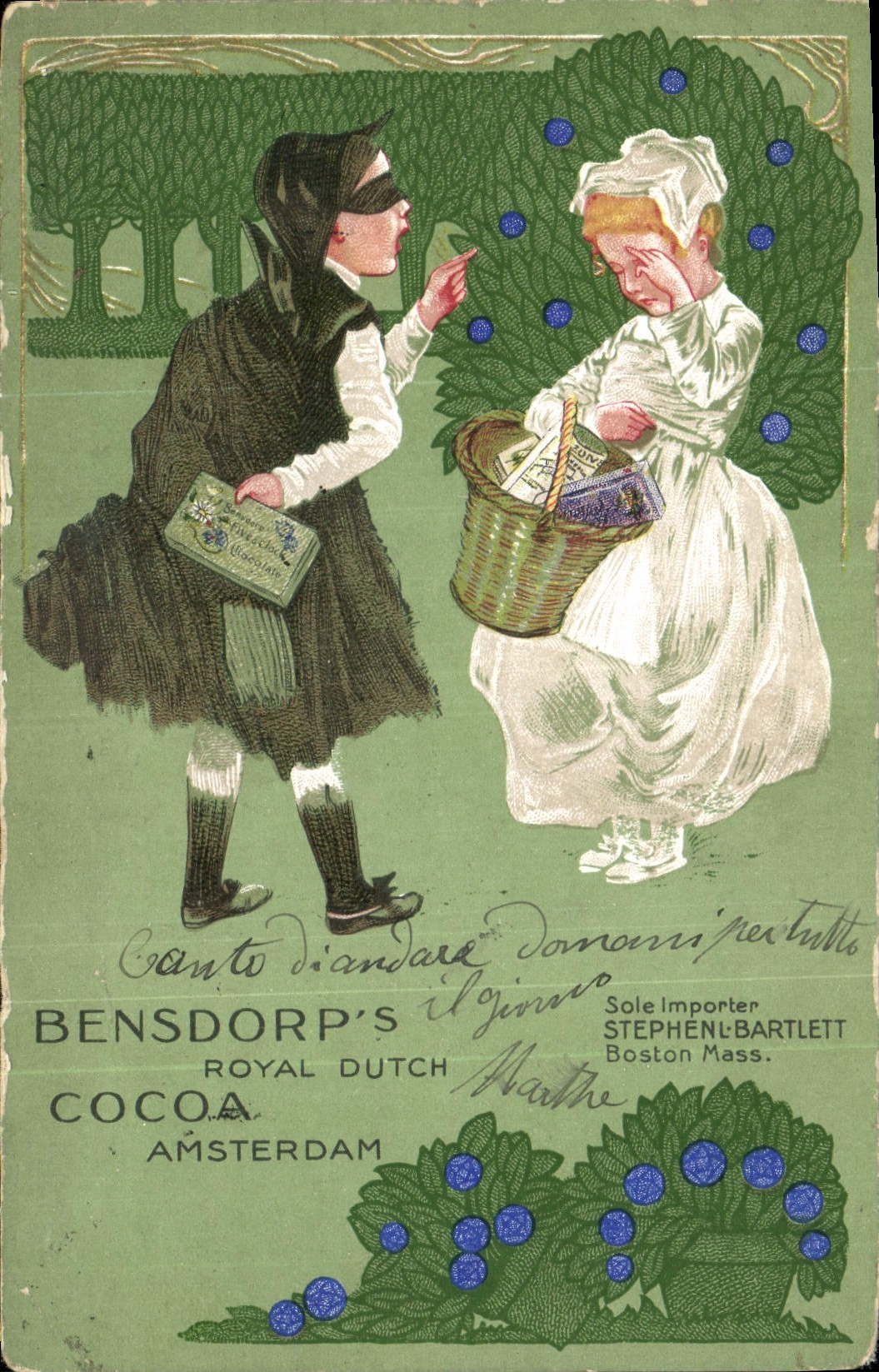 CPA Publicite Bensdorp Cocoa Amsterdam Cacao