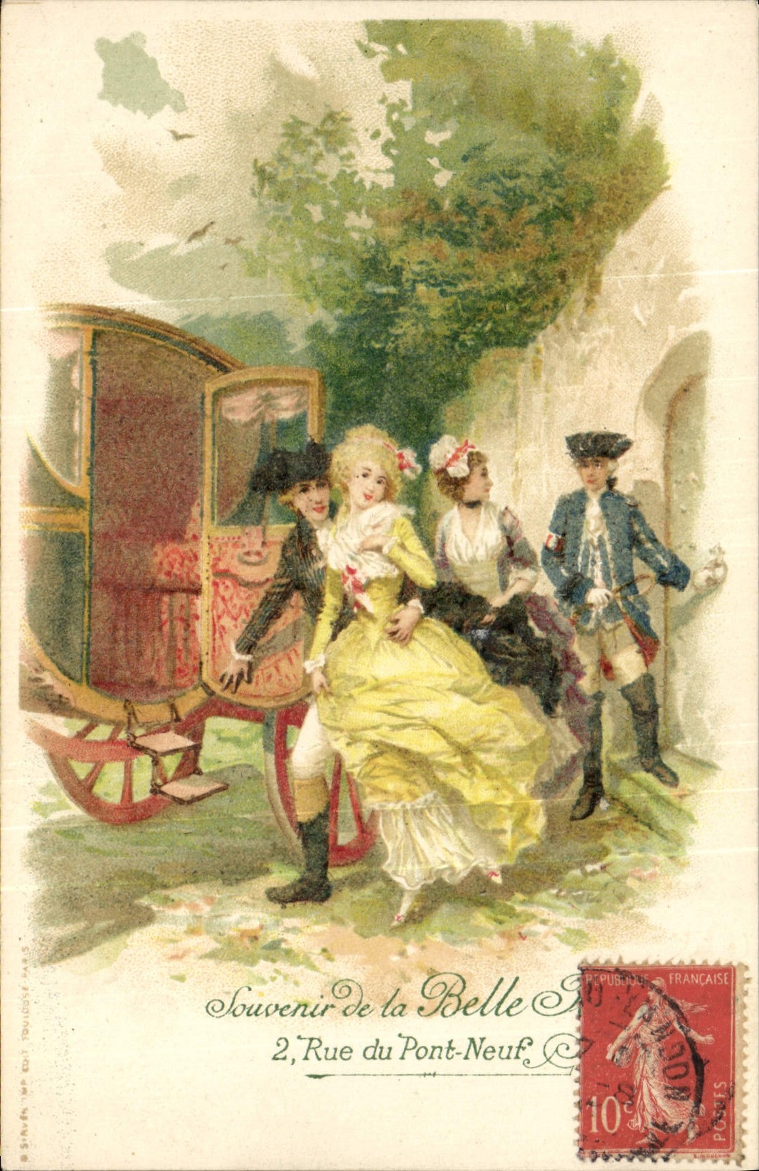 CPA Publicite La Belle Jardiniere Rue du Pont Neuf