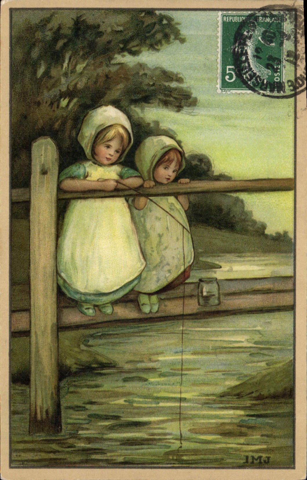 CPA Fantaisie Enfants Peche 