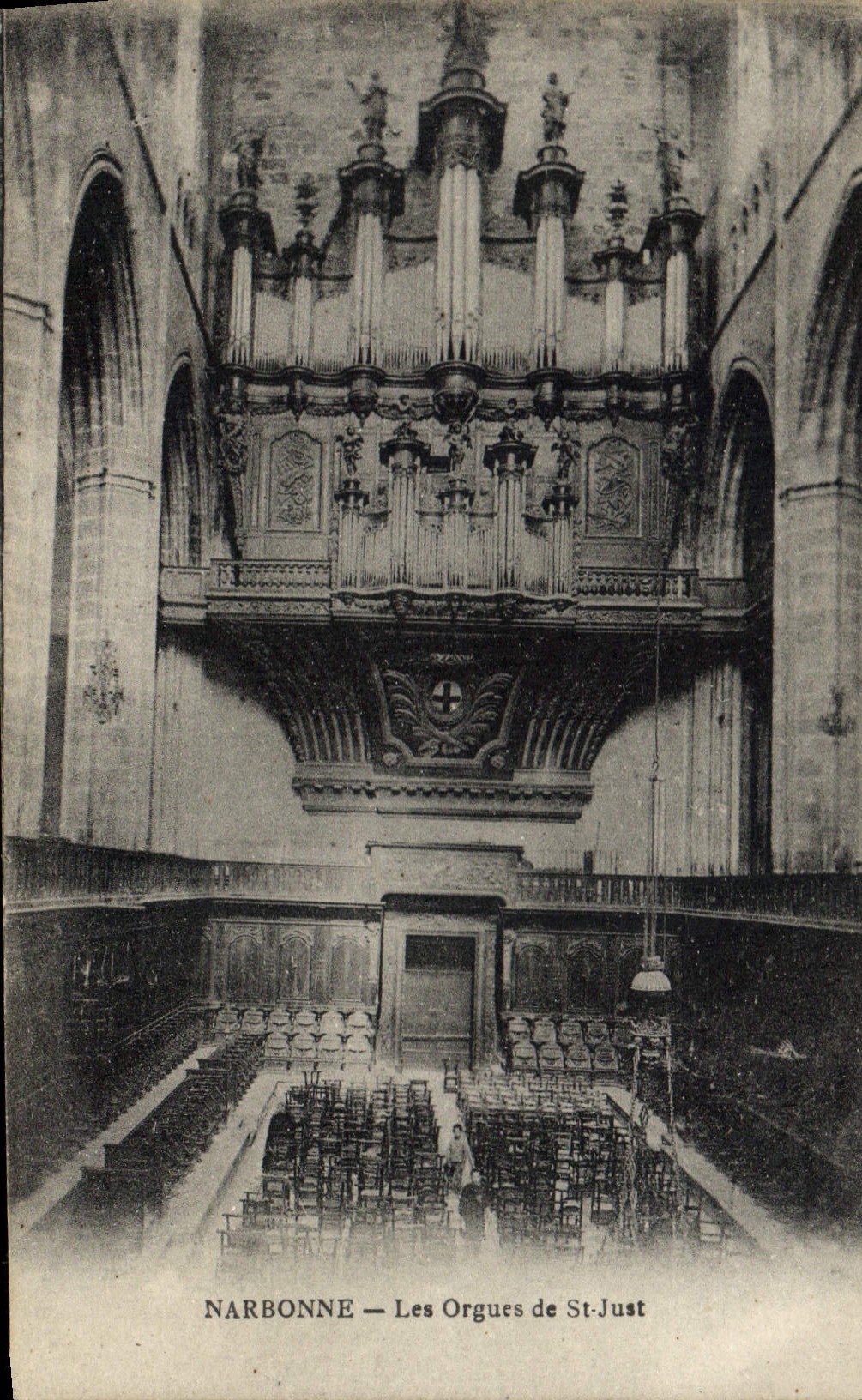 Postal Órgano Narbonnes los órganos de San Justo