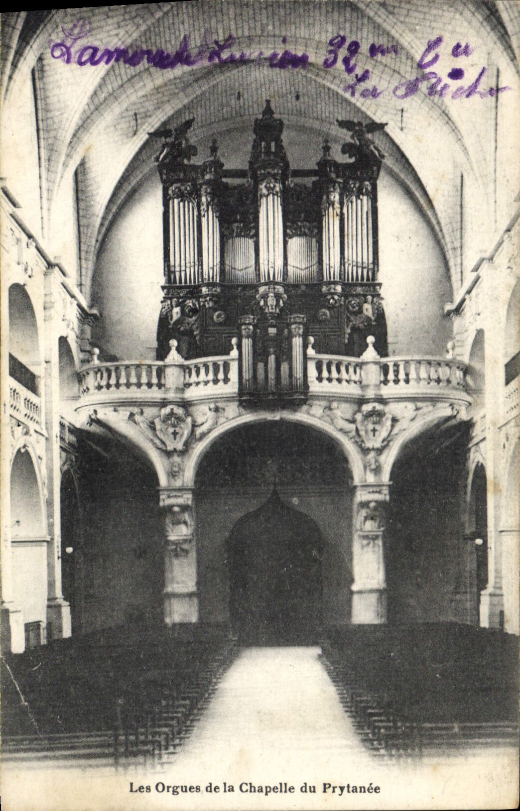 Postal Órgano los órganos de la capilla del Pritaneo