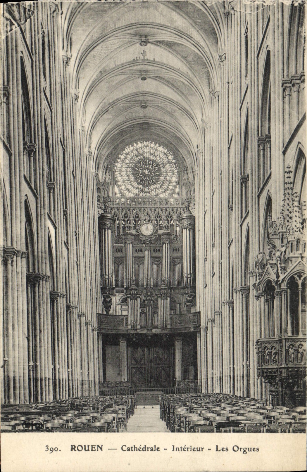 CPA Orgue Rouen Cathedrale Interieur Les orgues