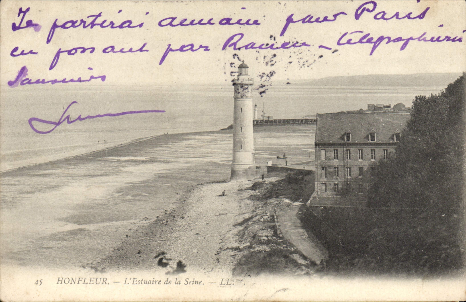 CPA Phare Honfleur L'estuaire de la Seine