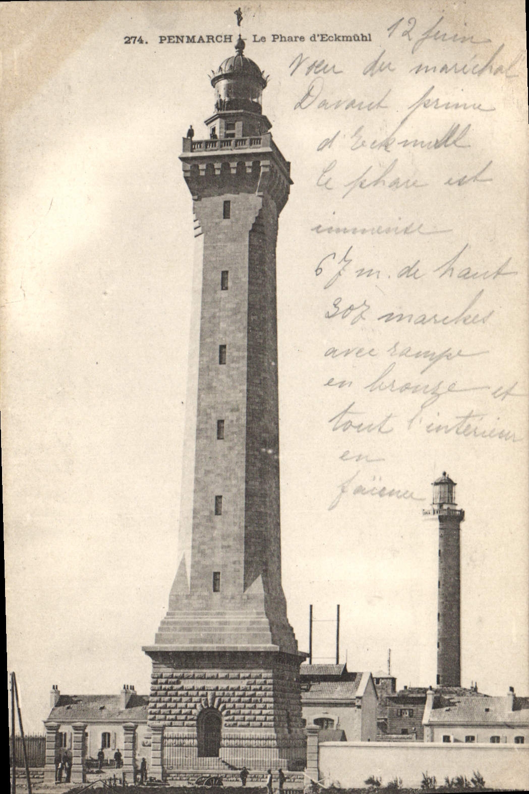 CPA Phare d'Eckmuhl Penmarch