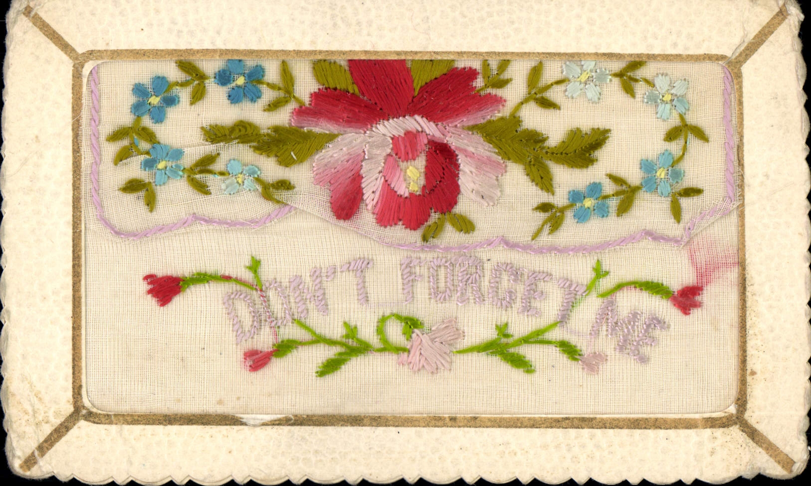 CPA Fantaisie Toilee Fleurs 