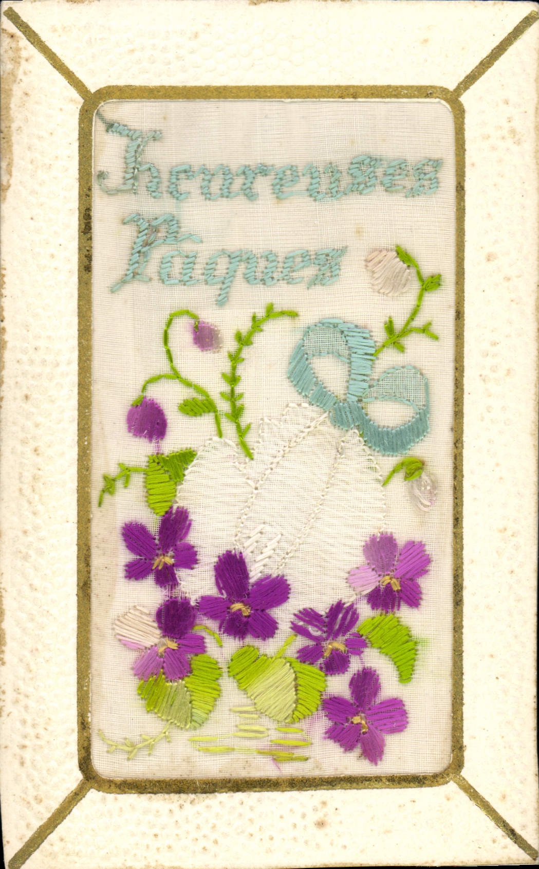 CPA Fantaisie Toilee Fleurs 