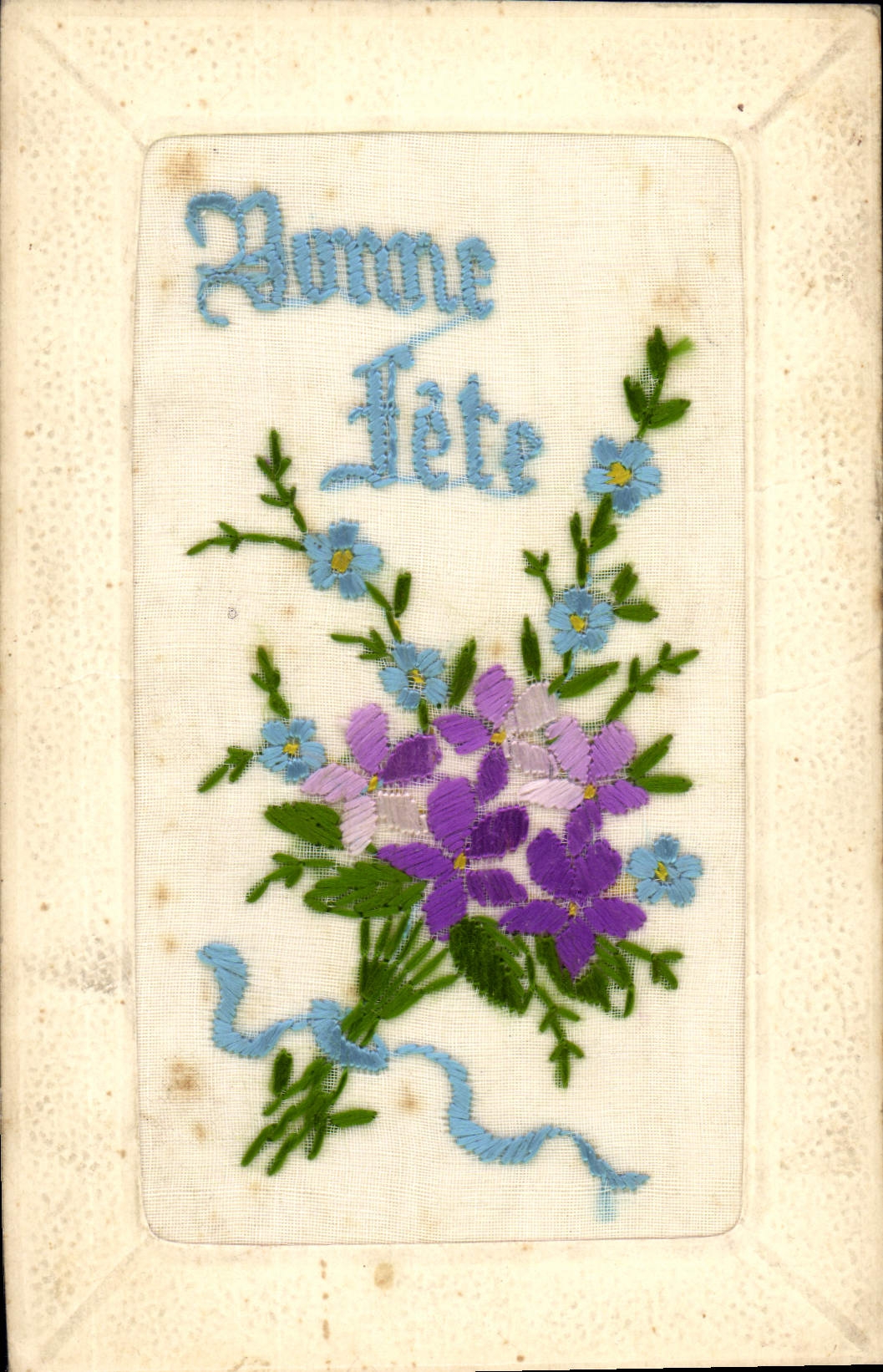 CPA Fantaisie Toilee Fleurs 