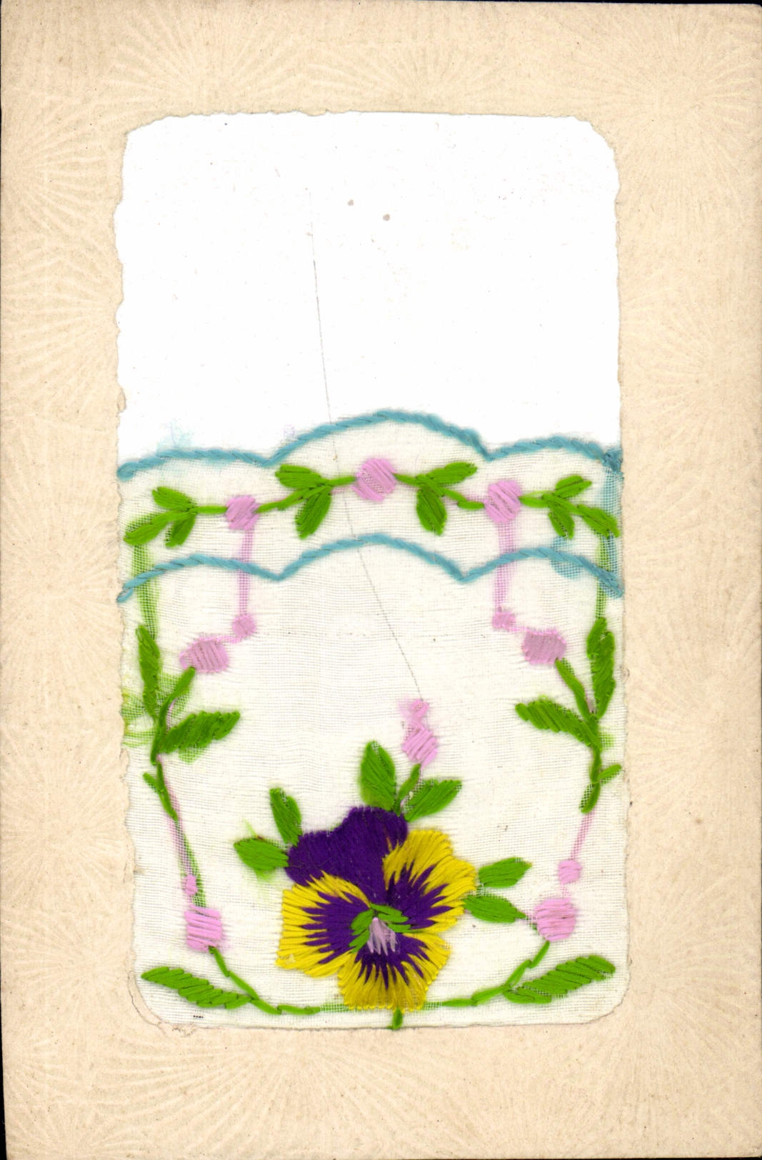 CPA Fantaisie Toilee Fleurs 