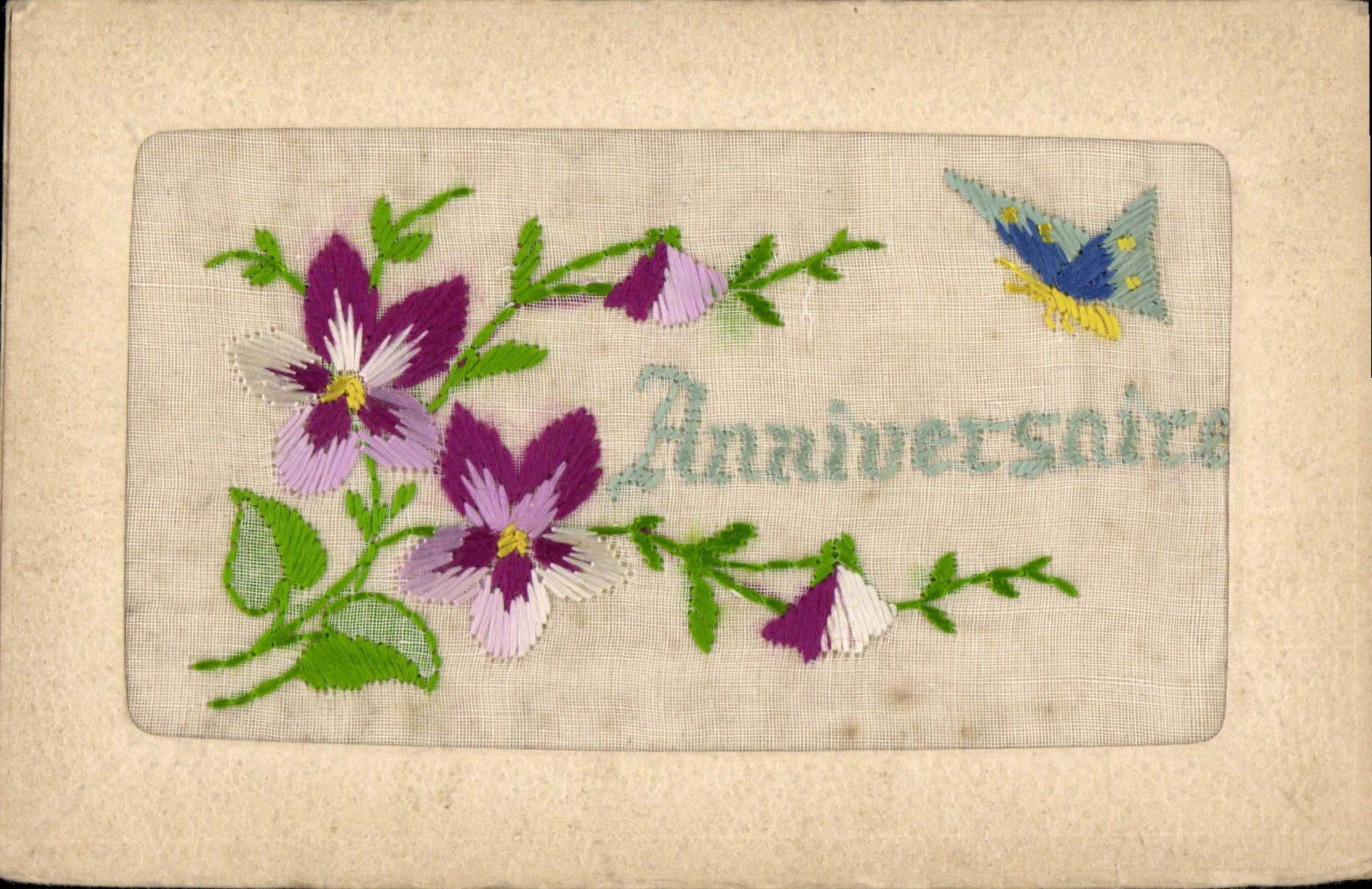 CPA Fantaisie Toilee Fleurs 