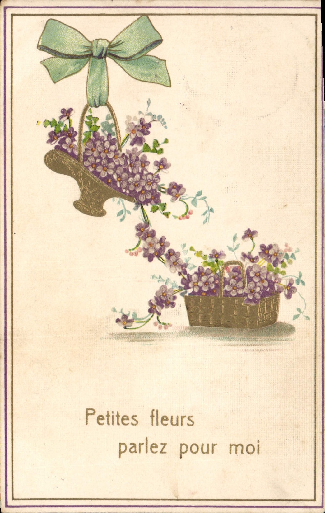 CPA Fantaisie Fleurs 