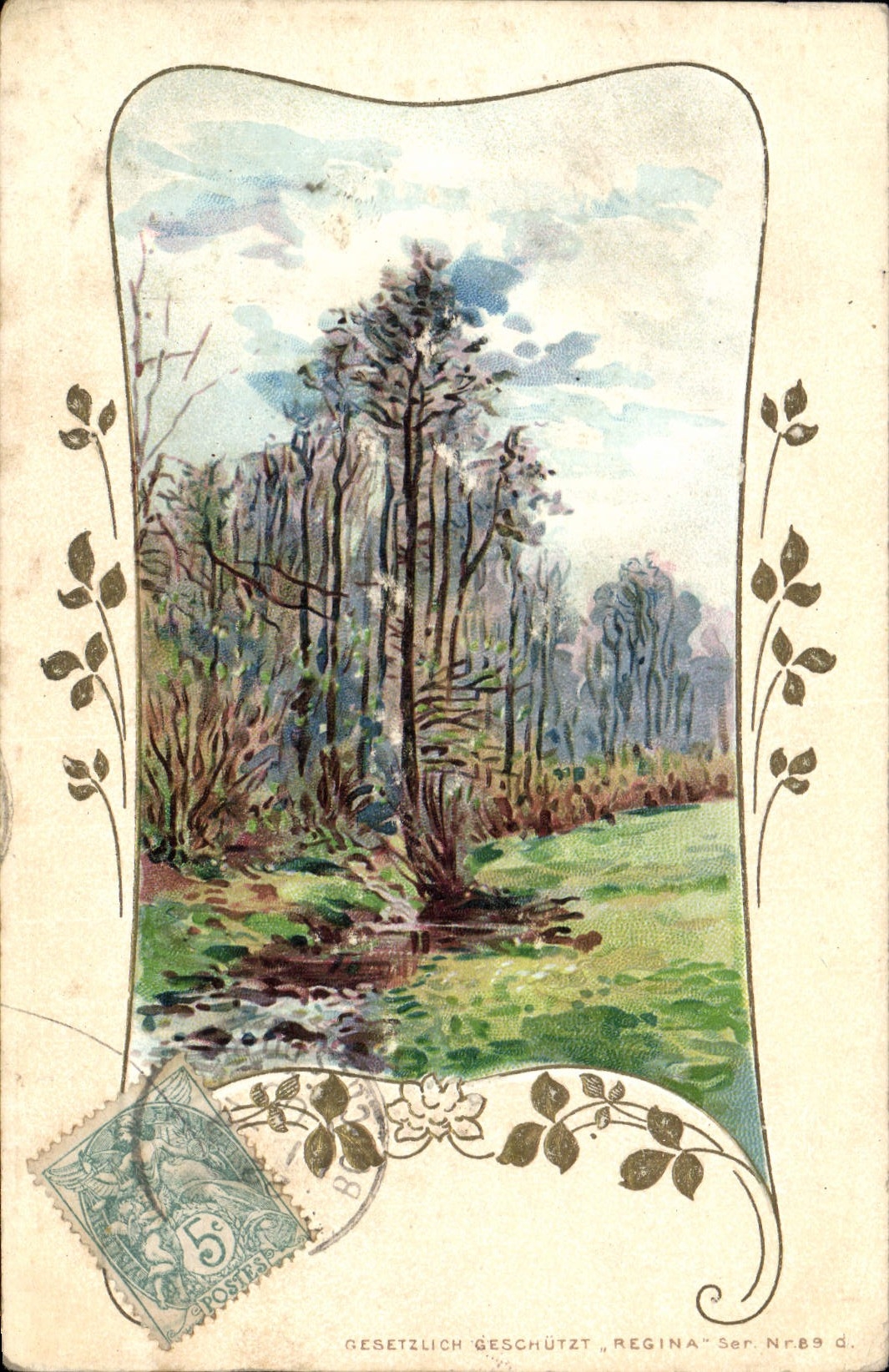 CPA Fantaisie Arbres 