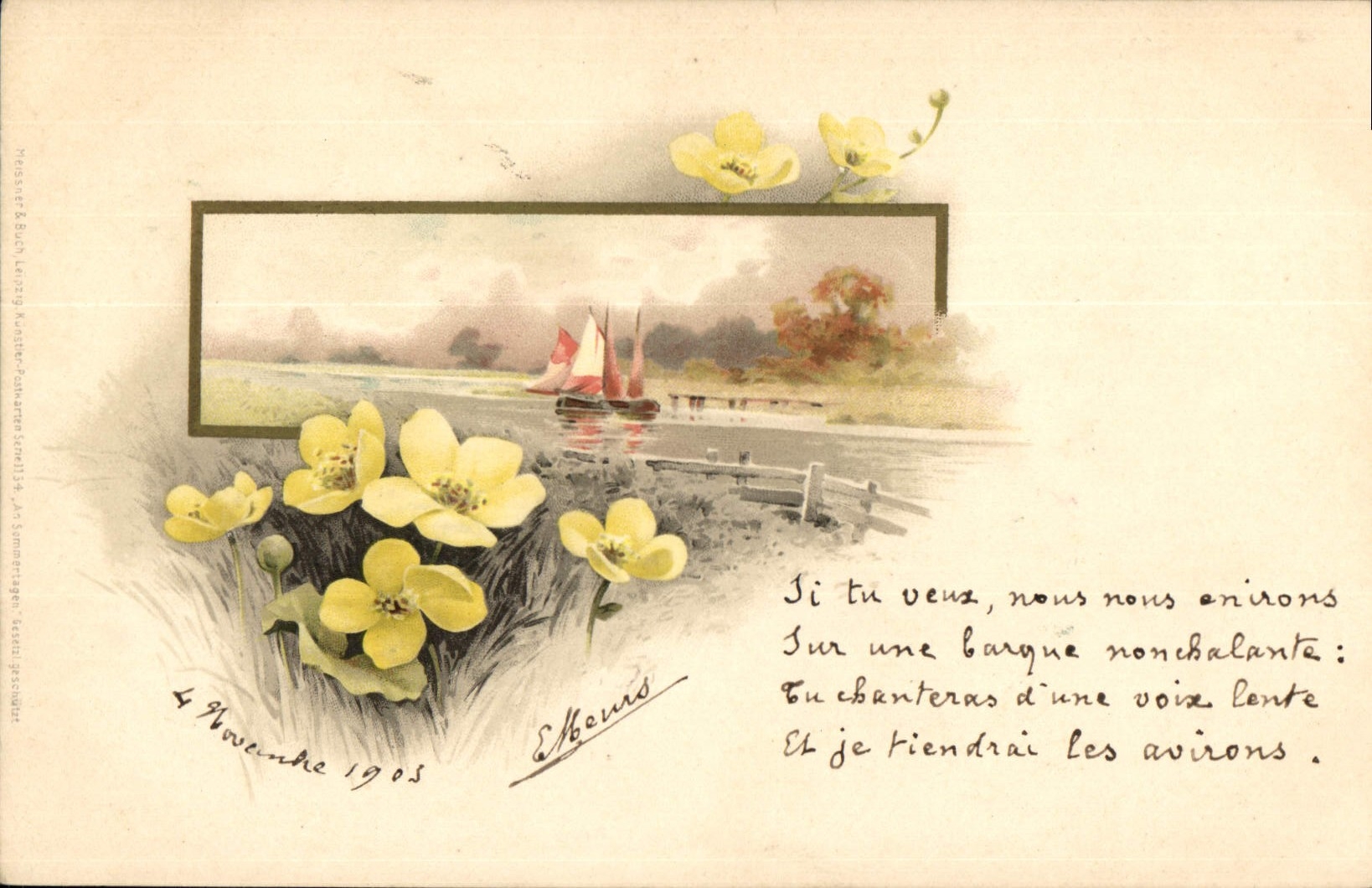 CPA Fantaisie Fleurs 