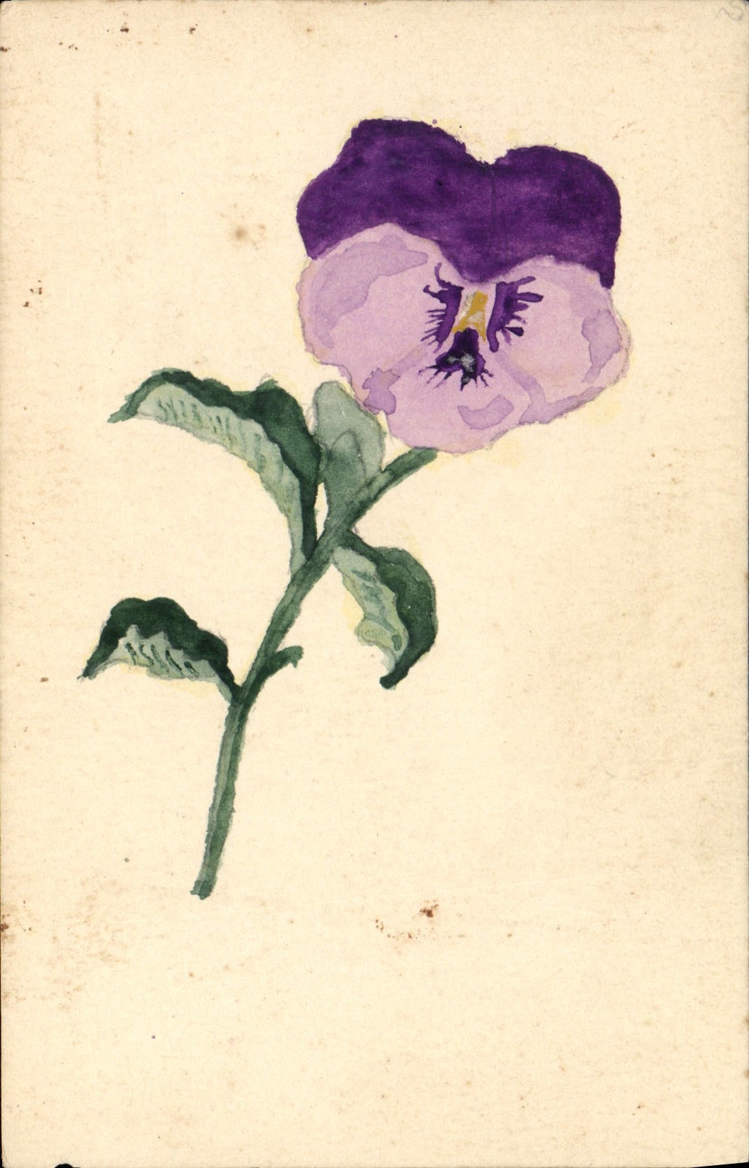 CPA Fantaisie (dessin a la main) Fleurs