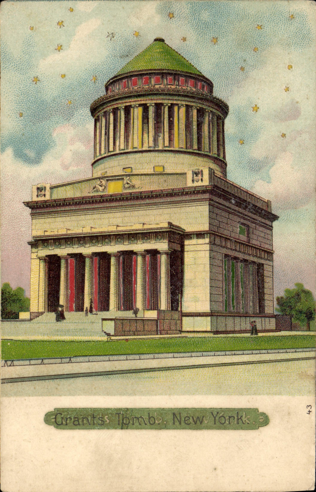 CPA Carte transparente Grants Tomb New York
