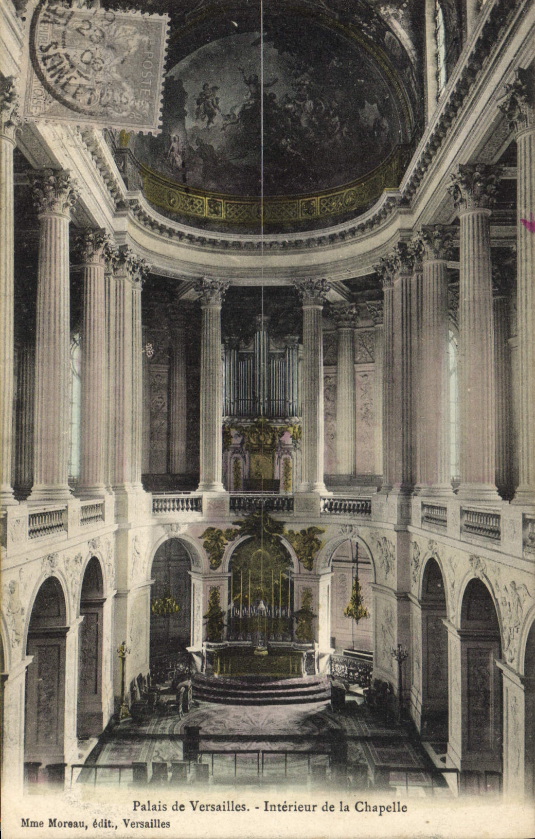 CPA Orgue Palais de Versailles Interieur de la chapelle