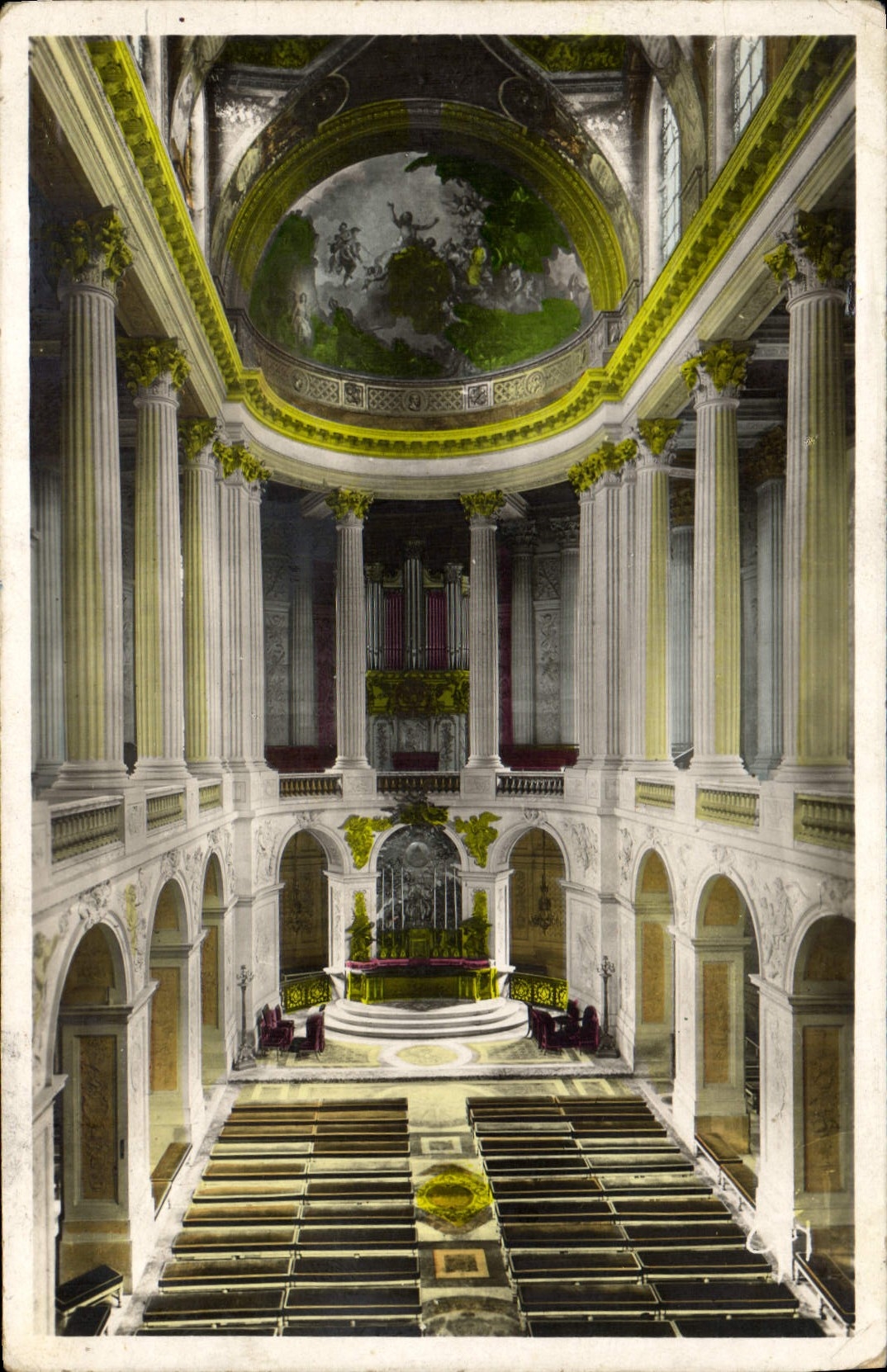 CPA Orgue Versailles Interieur de la chapelle