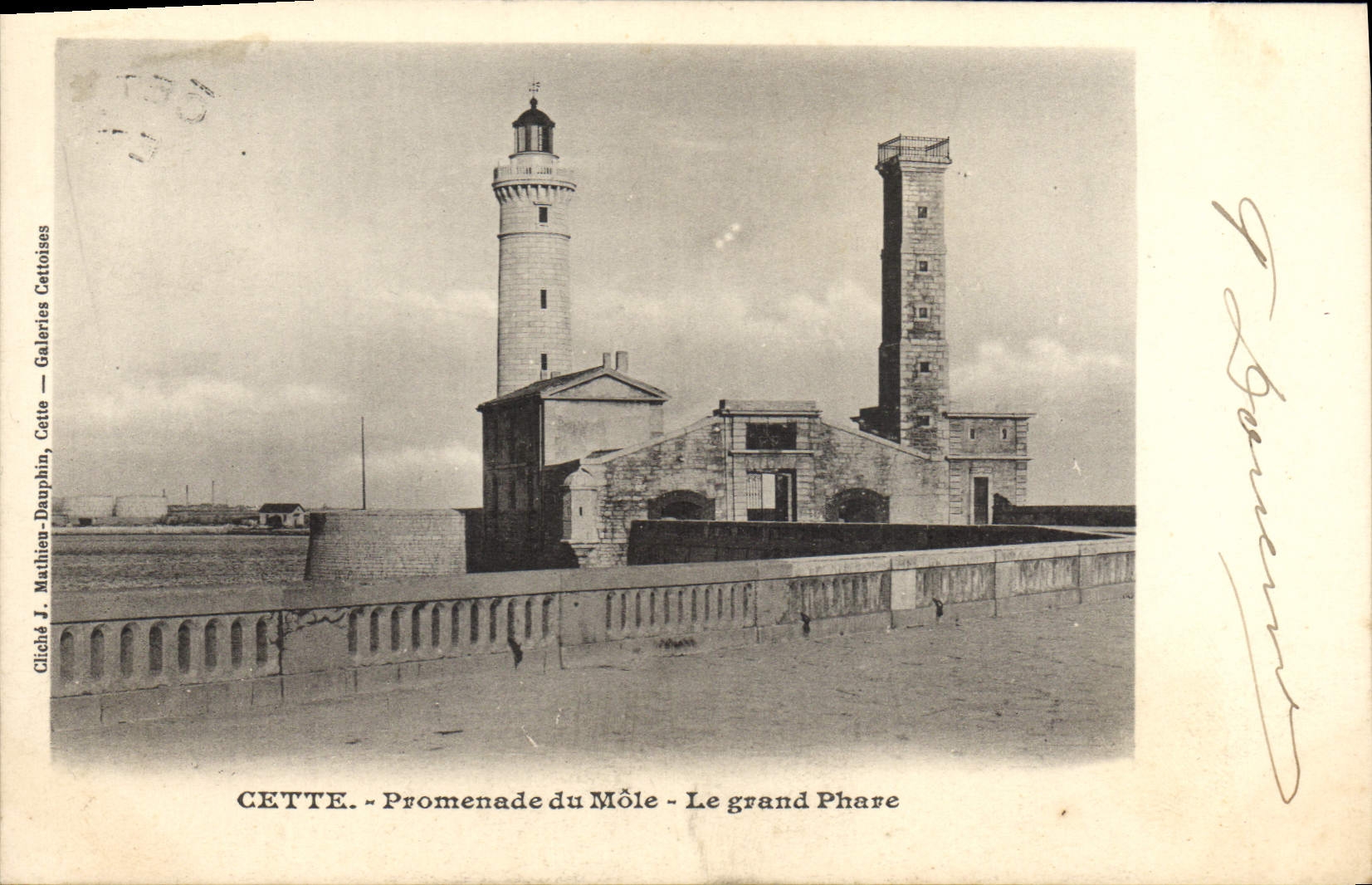 CPA Le grand Phare Promenade du Mole Cette