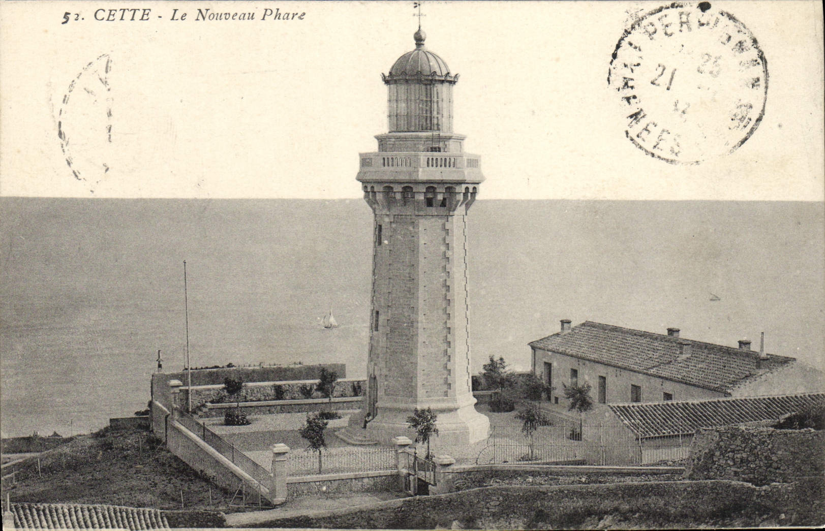 CPA Phare Cette Le nouveau phare