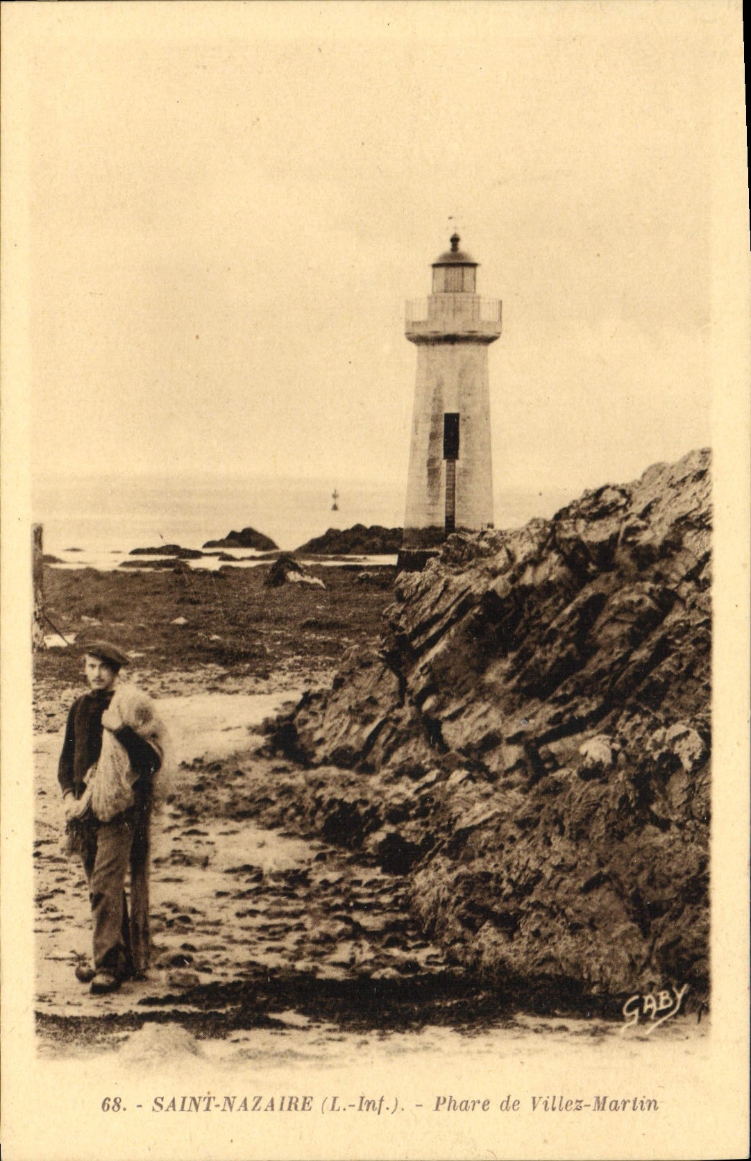 CPA Phare de Villez Martin Saint Nazaire