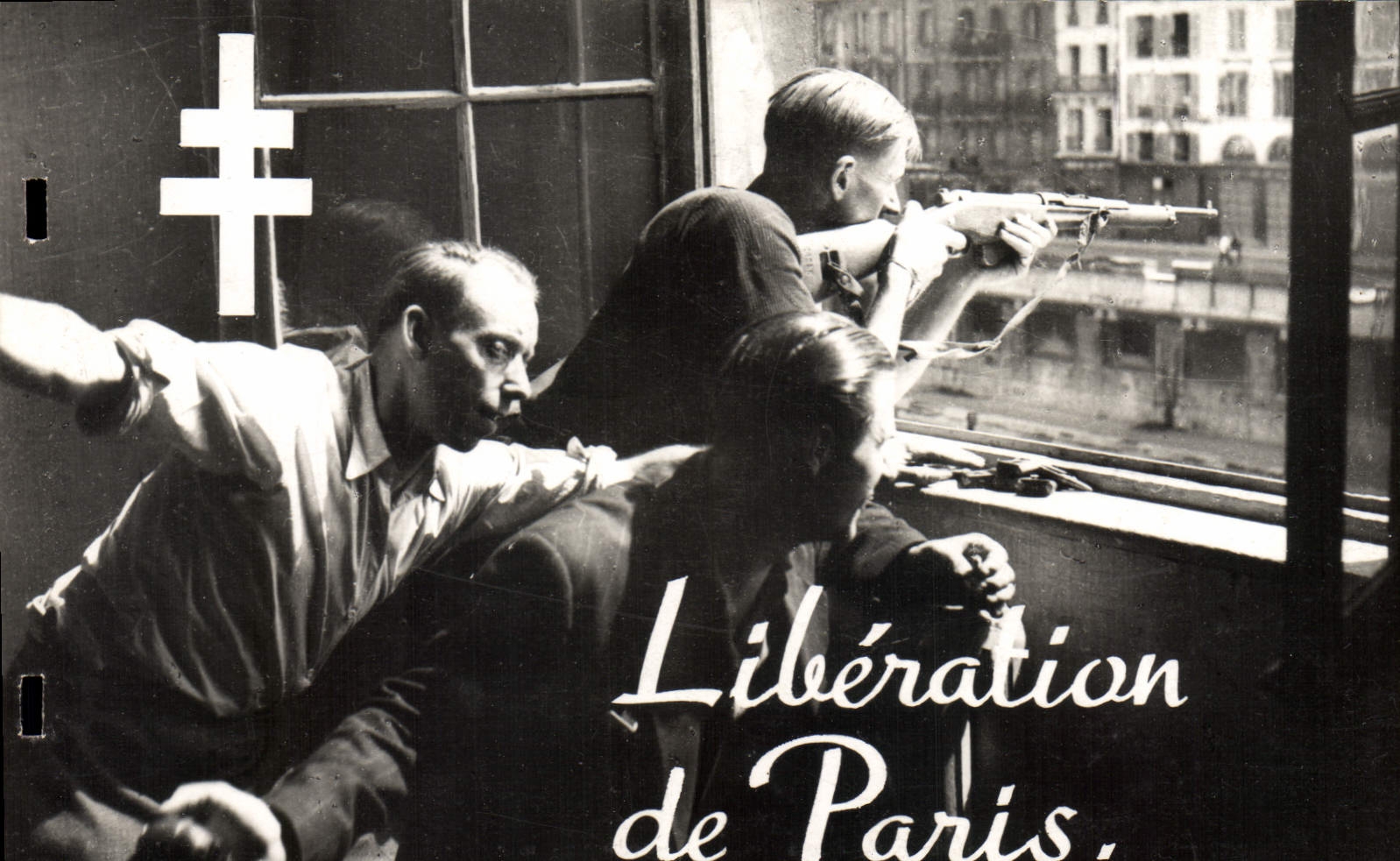 Postal Militaria Liberación de París 19 de agosto de 1944 el FI se apoderan de la Prefectura y lo transforman en plaza fuerte