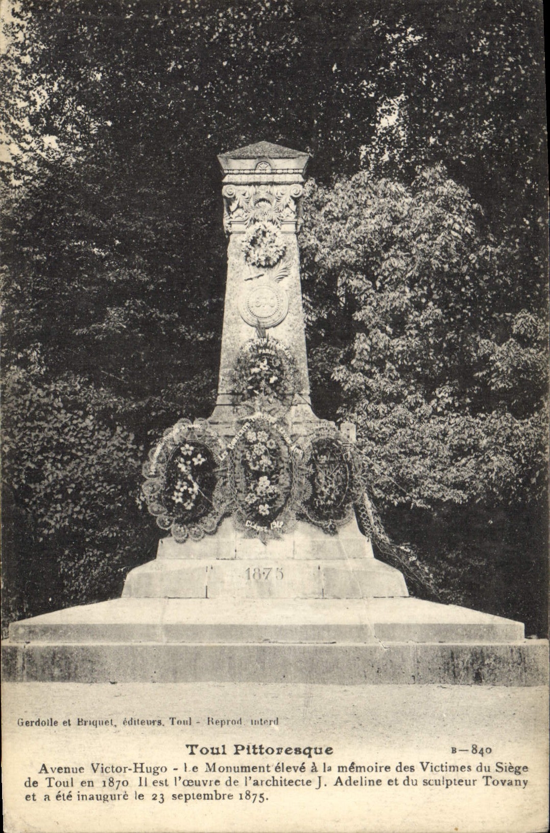 CPA Militaria Toul Avenue Victor Hugo