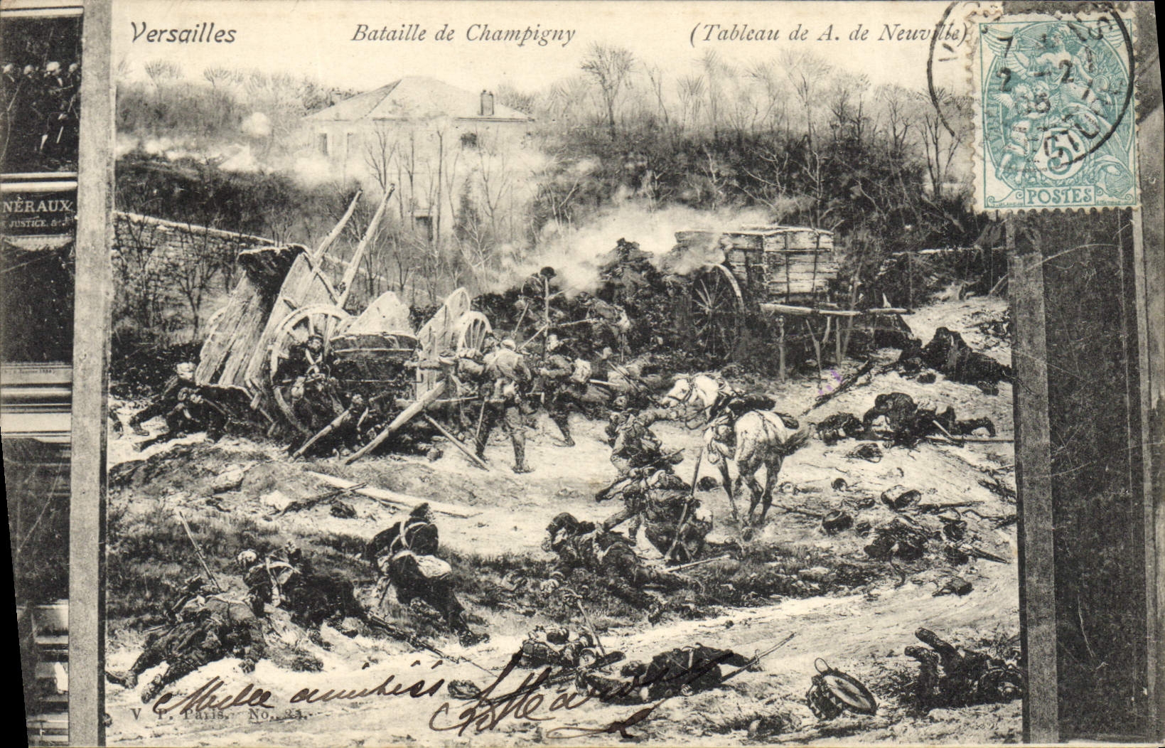 CPA Militaria Versailles Bataille de Champigny