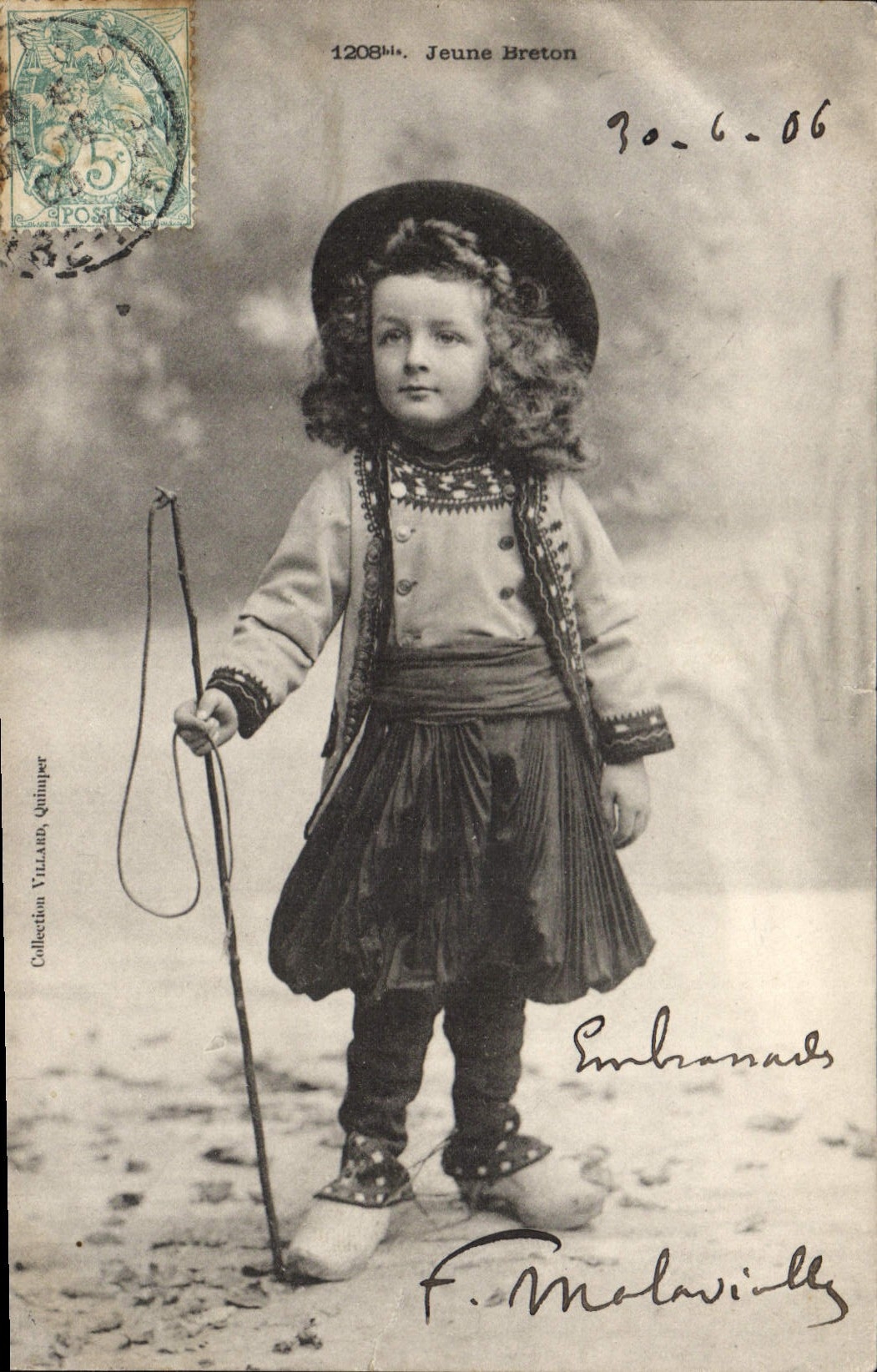 CPA Folklore Jeune breton