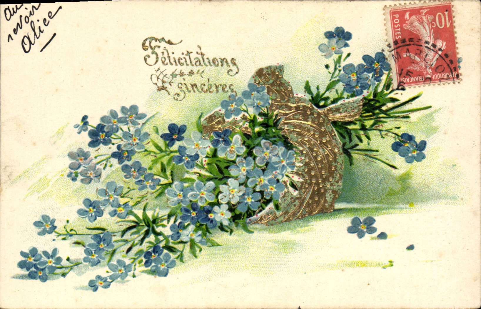 CPA Fantaisie Fleurs 