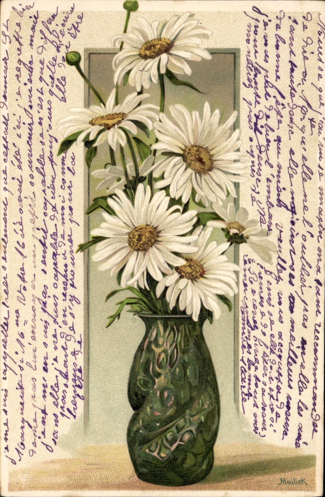 CPA Fantaisie Fleurs 